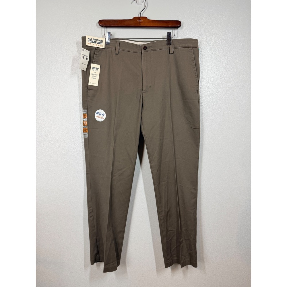 Dockers Pants Men's 38x30 Green Easy Khaki Slim Tapered Fit Stretch NWT